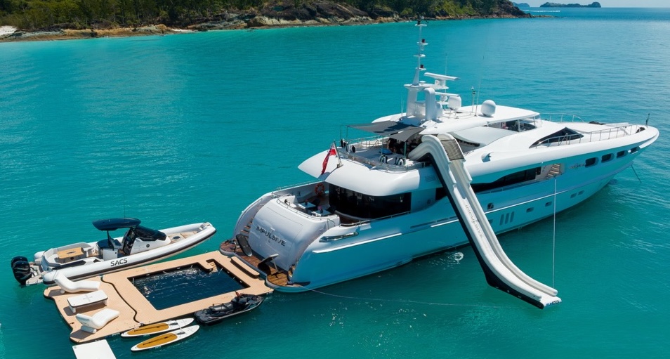 Inflatable Yacht Slide