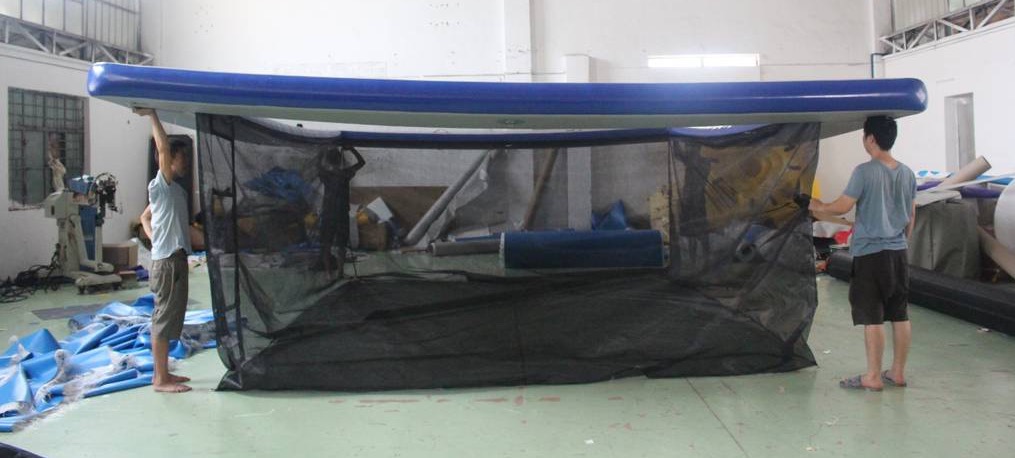 Portable Inflatable Sea Pool for Rapid Deployment