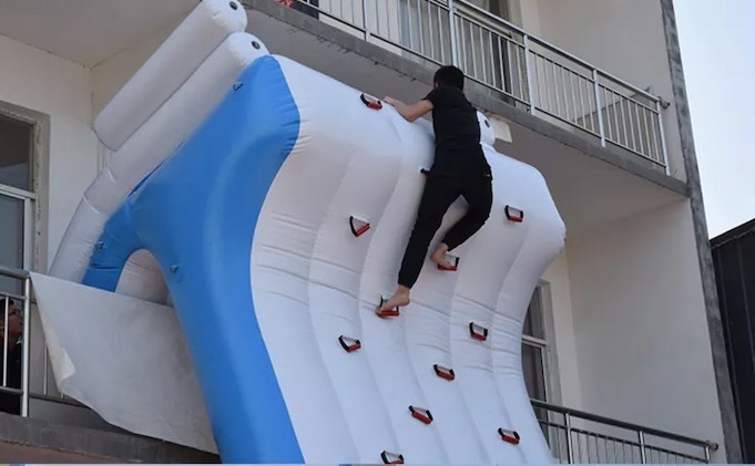 inflatable yacht climbing wall