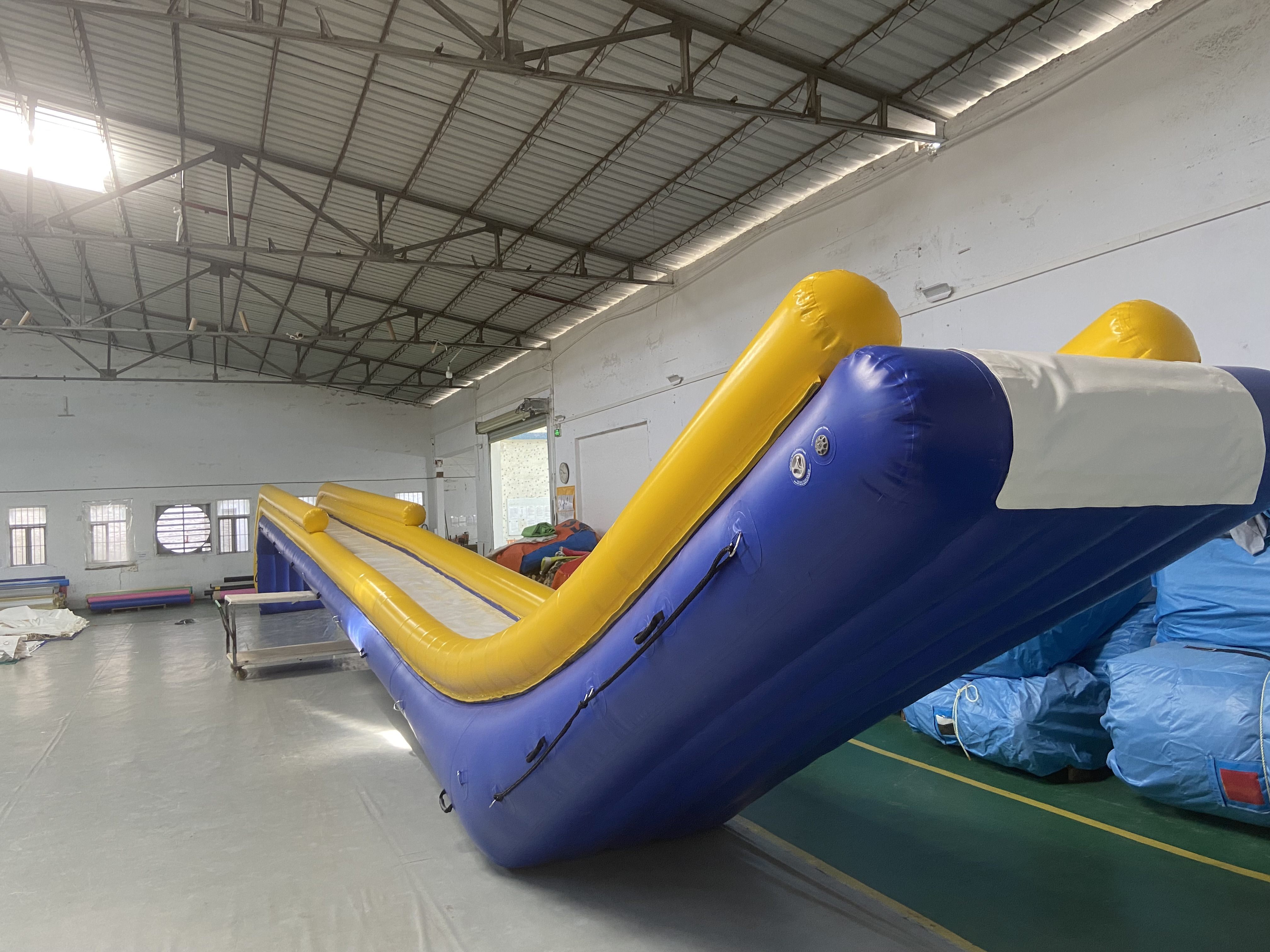 16m Long Inflatable Yacht Slide For Ocean