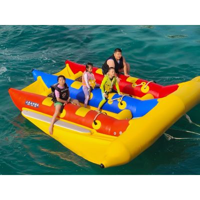 Most Funny Inflatable Ocean Tube Boat Flying In Sky